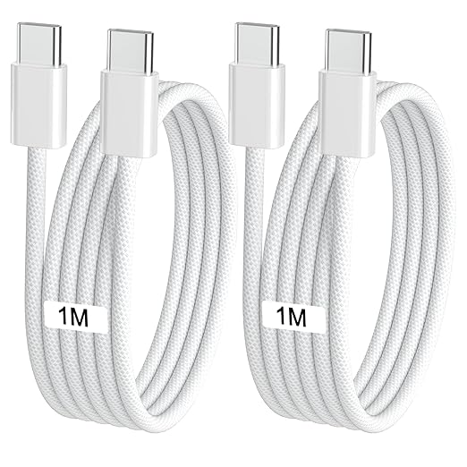 USB-C Kabel 60W Schnellladekabel – geflochtenes Nylon, 1 m
